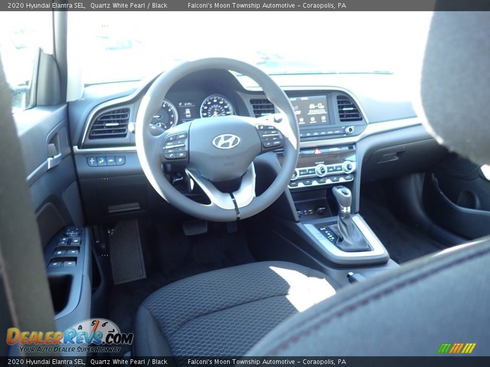 2020 Hyundai Elantra SEL Quartz White Pearl / Black Photo #9