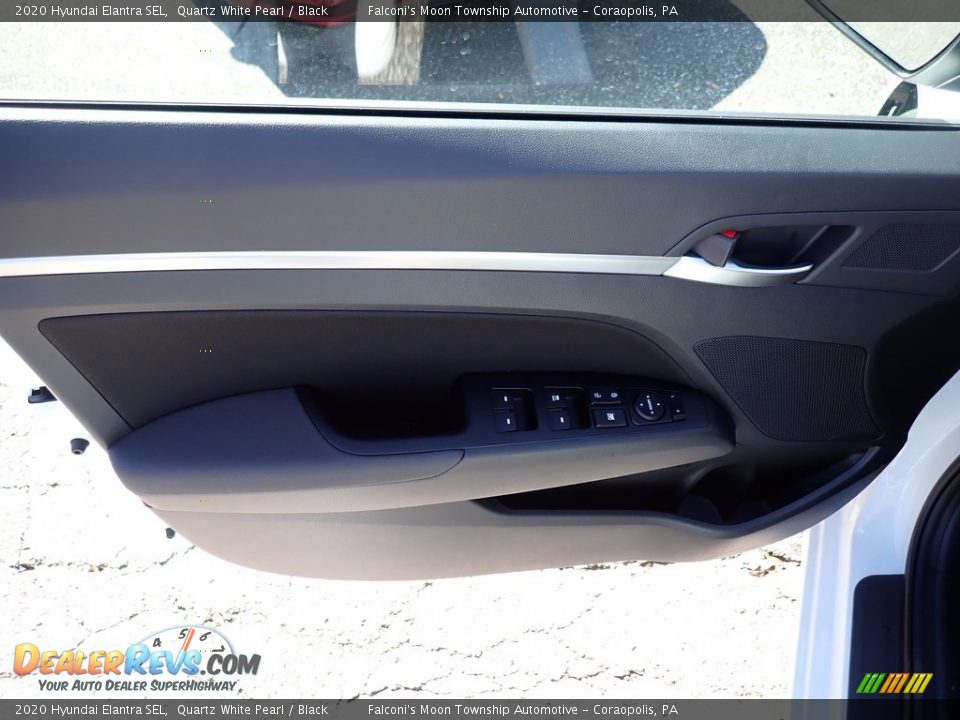 2020 Hyundai Elantra SEL Quartz White Pearl / Black Photo #10