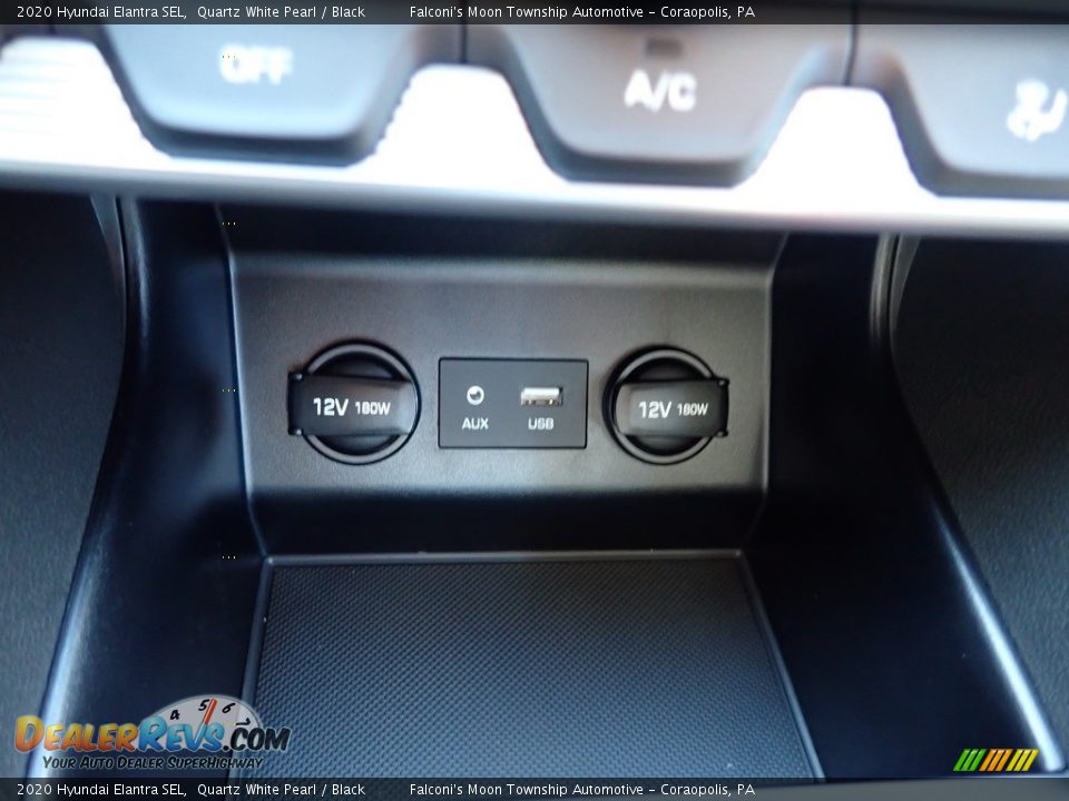 2020 Hyundai Elantra SEL Quartz White Pearl / Black Photo #15