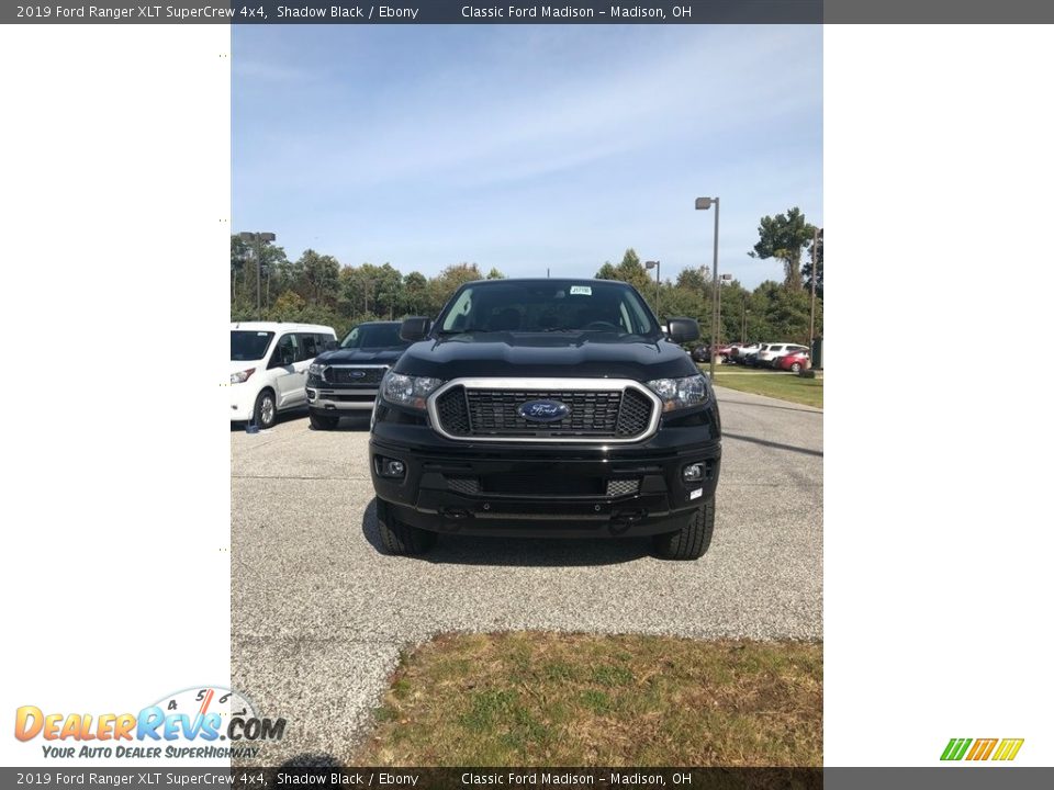 2019 Ford Ranger XLT SuperCrew 4x4 Shadow Black / Ebony Photo #2