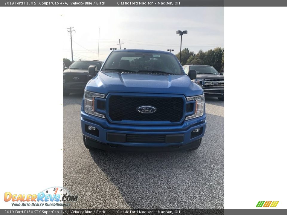2019 Ford F150 STX SuperCab 4x4 Velocity Blue / Black Photo #2