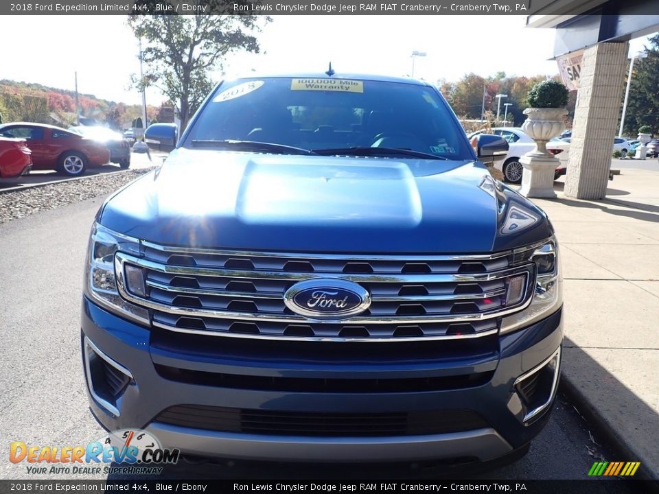 2018 Ford Expedition Limited 4x4 Blue / Ebony Photo #4