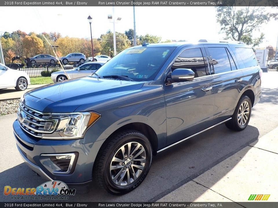 2018 Ford Expedition Limited 4x4 Blue / Ebony Photo #5