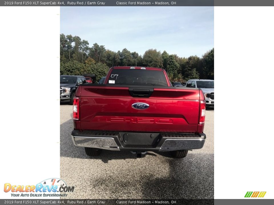 2019 Ford F150 XLT SuperCab 4x4 Ruby Red / Earth Gray Photo #3