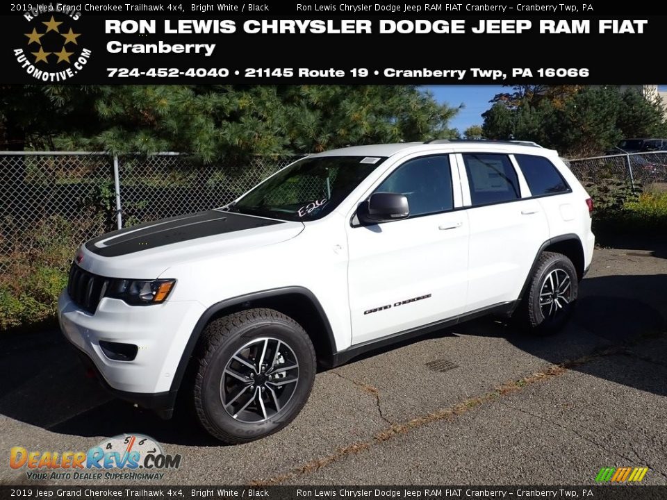 2019 Jeep Grand Cherokee Trailhawk 4x4 Bright White / Black Photo #1