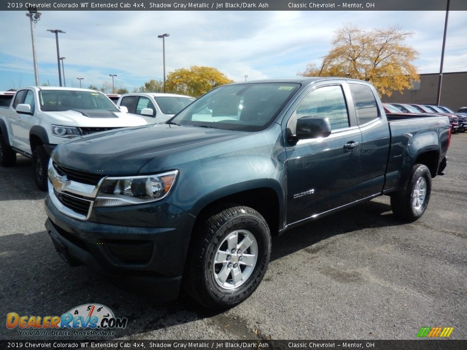 2019 Chevrolet Colorado WT Extended Cab 4x4 Shadow Gray Metallic / Jet Black/Dark Ash Photo #1