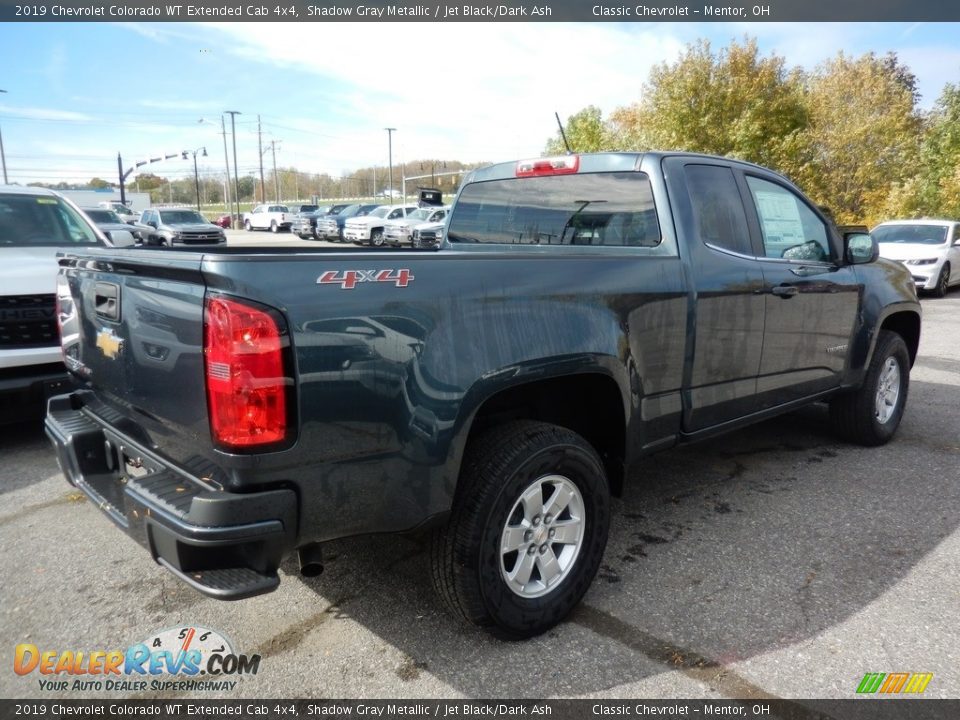 2019 Chevrolet Colorado WT Extended Cab 4x4 Shadow Gray Metallic / Jet Black/Dark Ash Photo #3