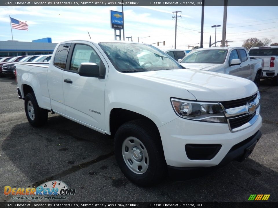 2020 Chevrolet Colorado WT Extended Cab Summit White / Ash Gray/Jet Black Photo #3
