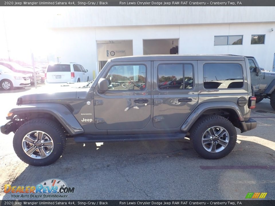 2020 Jeep Wrangler Unlimited Sahara 4x4 Sting-Gray / Black Photo #2