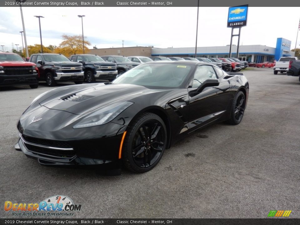 2019 Chevrolet Corvette Stingray Coupe Black / Black Photo #1