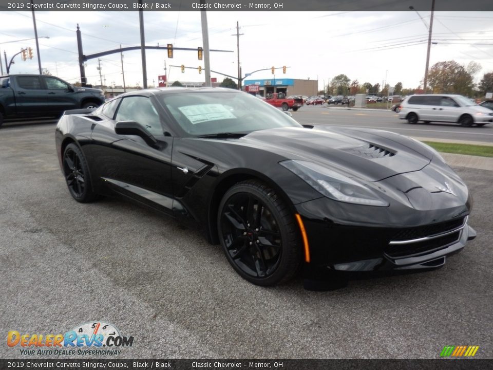 Black 2019 Chevrolet Corvette Stingray Coupe Photo #3