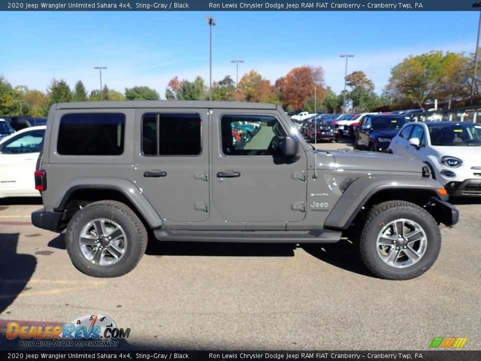 2020 Jeep Wrangler Unlimited Sahara 4x4 Sting-Gray / Black Photo #6