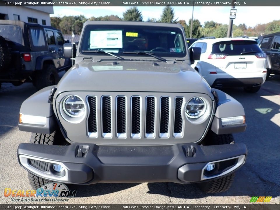 2020 Jeep Wrangler Unlimited Sahara 4x4 Sting-Gray / Black Photo #8