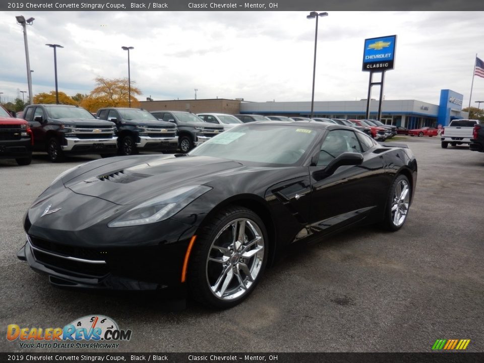 2019 Chevrolet Corvette Stingray Coupe Black / Black Photo #1