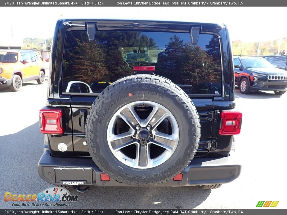 2020 Jeep Wrangler Unlimited Sahara 4x4 Black / Black Photo #4