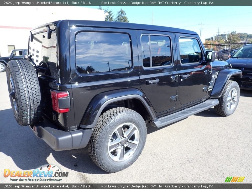 2020 Jeep Wrangler Unlimited Sahara 4x4 Black / Black Photo #5