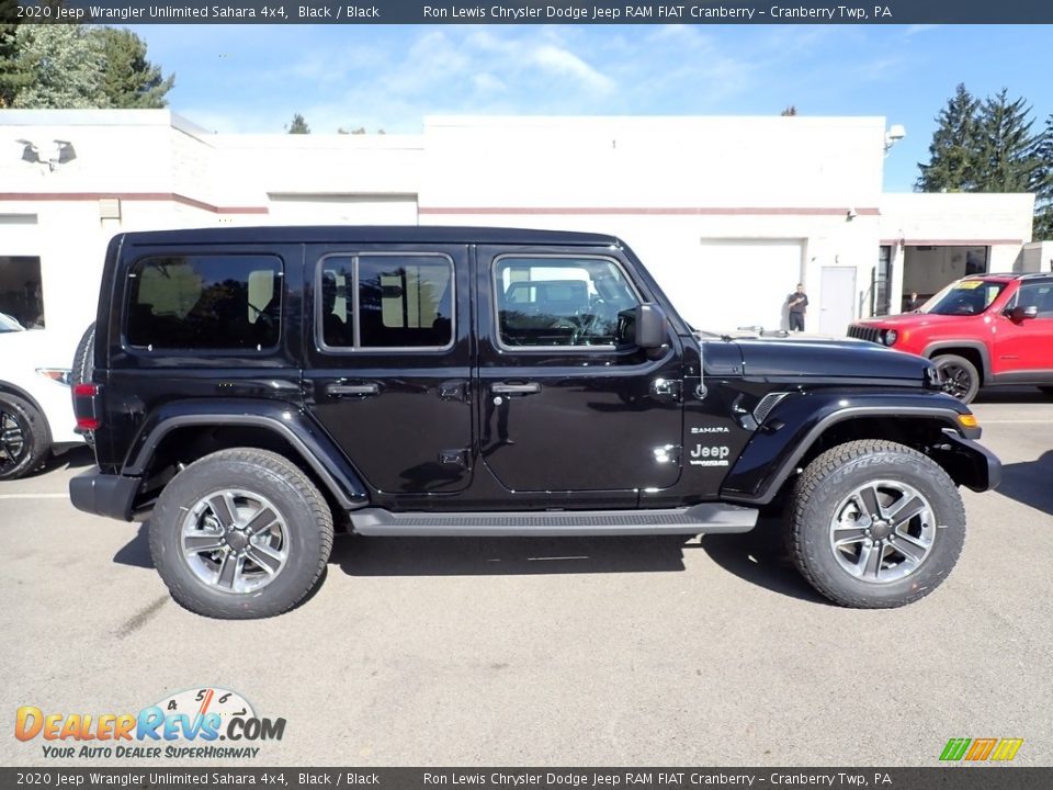 2020 Jeep Wrangler Unlimited Sahara 4x4 Black / Black Photo #6