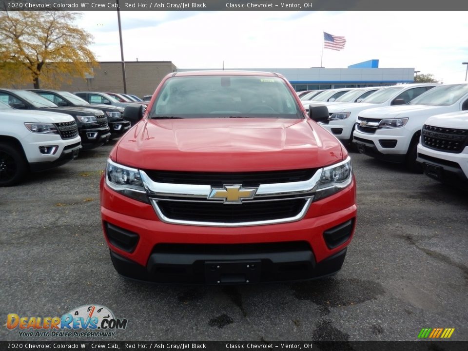 2020 Chevrolet Colorado WT Crew Cab Red Hot / Ash Gray/Jet Black Photo #2
