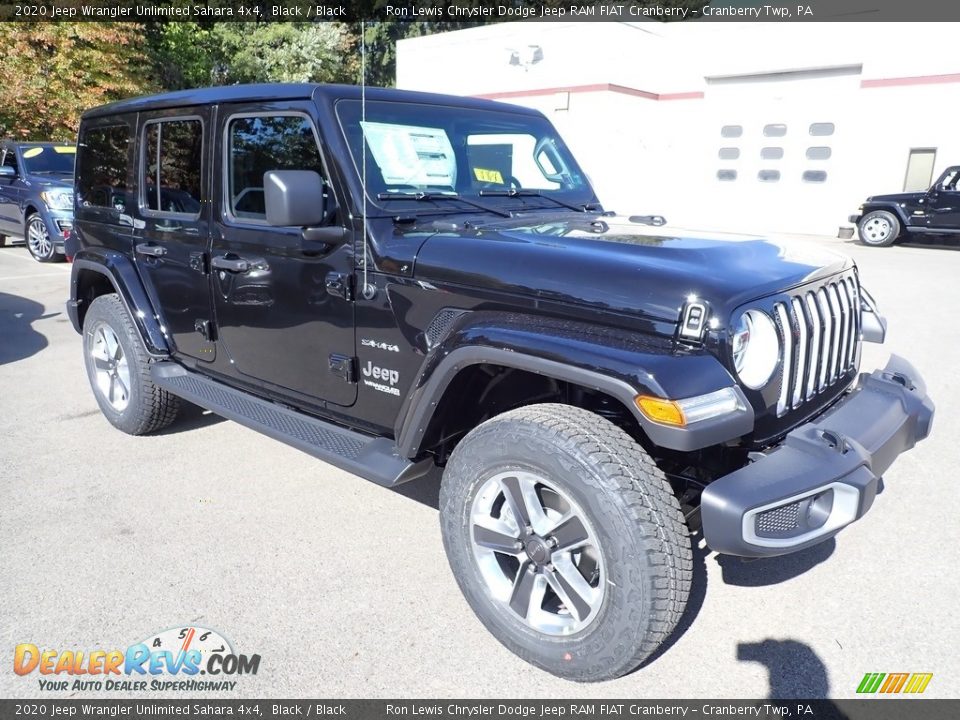 2020 Jeep Wrangler Unlimited Sahara 4x4 Black / Black Photo #7