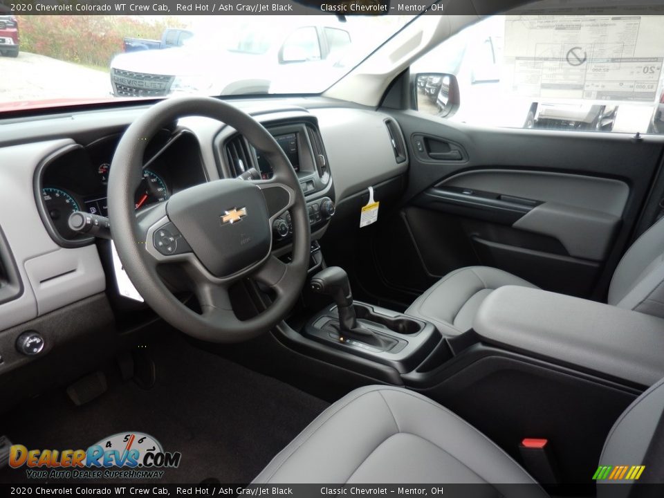 Ash Gray/Jet Black Interior - 2020 Chevrolet Colorado WT Crew Cab Photo #7