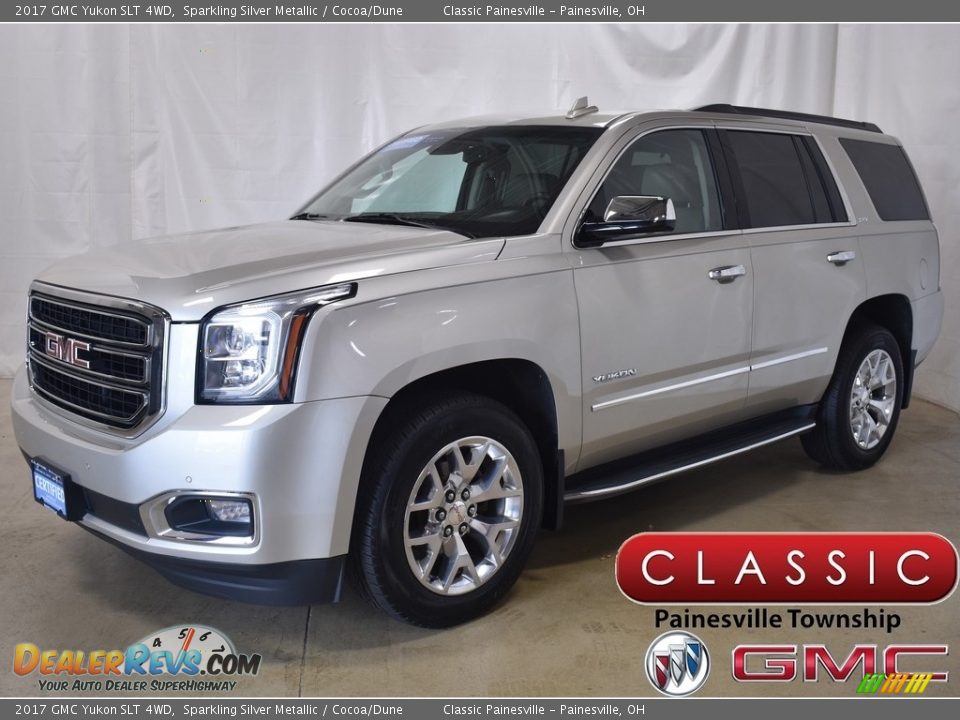 2017 GMC Yukon SLT 4WD Sparkling Silver Metallic / Cocoa/Dune Photo #1