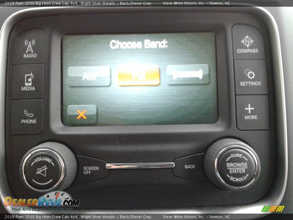 2018 Ram 1500 Big Horn Crew Cab 4x4 Bright Silver Metallic / Black/Diesel Gray Photo #18