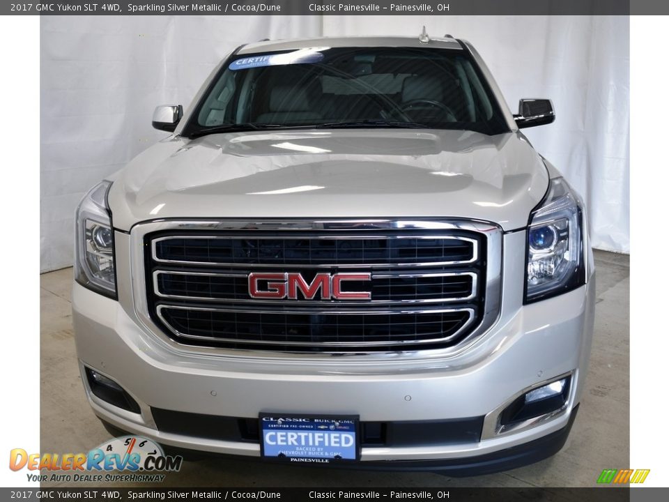 2017 GMC Yukon SLT 4WD Sparkling Silver Metallic / Cocoa/Dune Photo #4