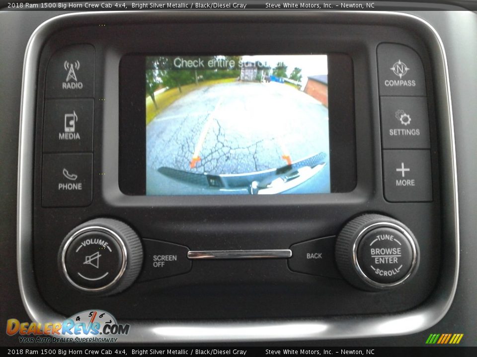 2018 Ram 1500 Big Horn Crew Cab 4x4 Bright Silver Metallic / Black/Diesel Gray Photo #19