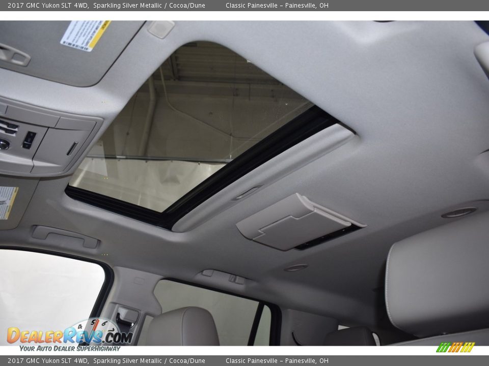 2017 GMC Yukon SLT 4WD Sparkling Silver Metallic / Cocoa/Dune Photo #6