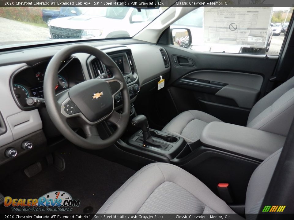 Ash Gray/Jet Black Interior - 2020 Chevrolet Colorado WT Extended Cab 4x4 Photo #7