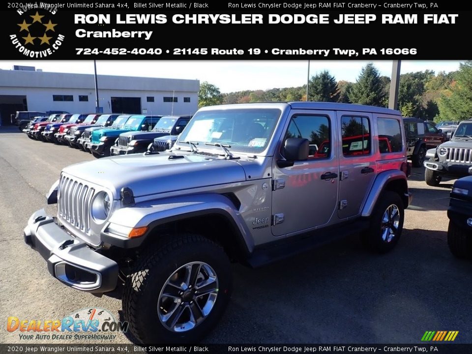 2020 Jeep Wrangler Unlimited Sahara 4x4 Billet Silver Metallic / Black Photo #1