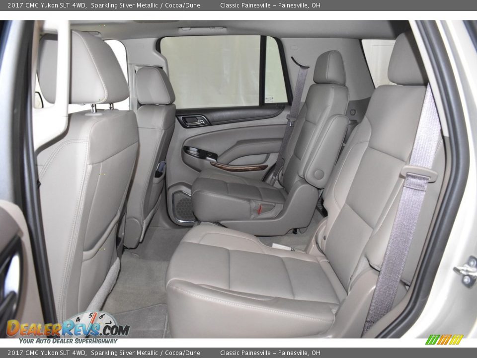 2017 GMC Yukon SLT 4WD Sparkling Silver Metallic / Cocoa/Dune Photo #8