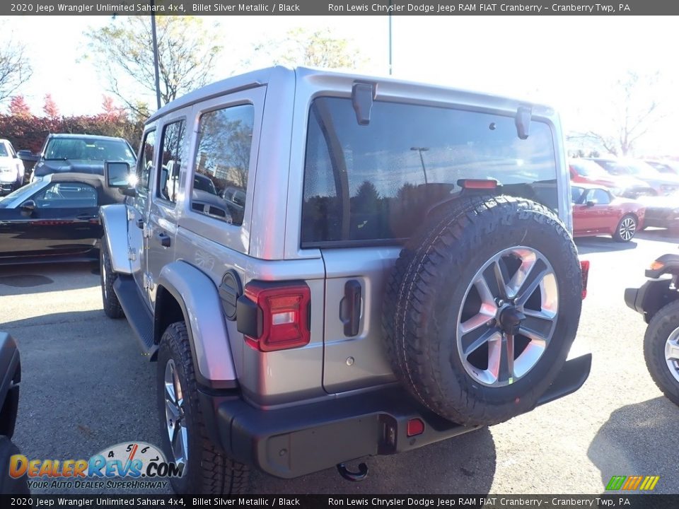 2020 Jeep Wrangler Unlimited Sahara 4x4 Billet Silver Metallic / Black Photo #3