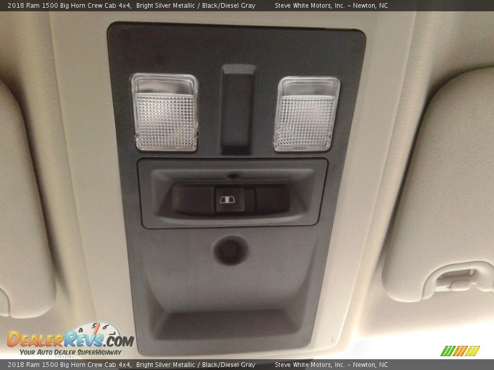 2018 Ram 1500 Big Horn Crew Cab 4x4 Bright Silver Metallic / Black/Diesel Gray Photo #23