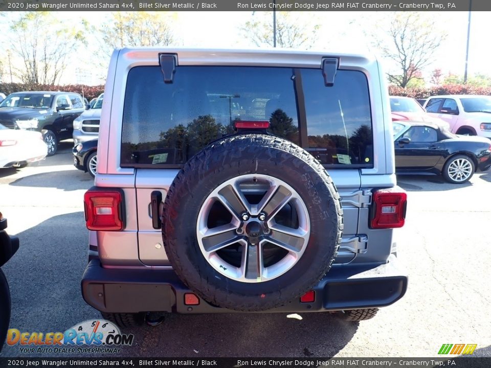 2020 Jeep Wrangler Unlimited Sahara 4x4 Billet Silver Metallic / Black Photo #4