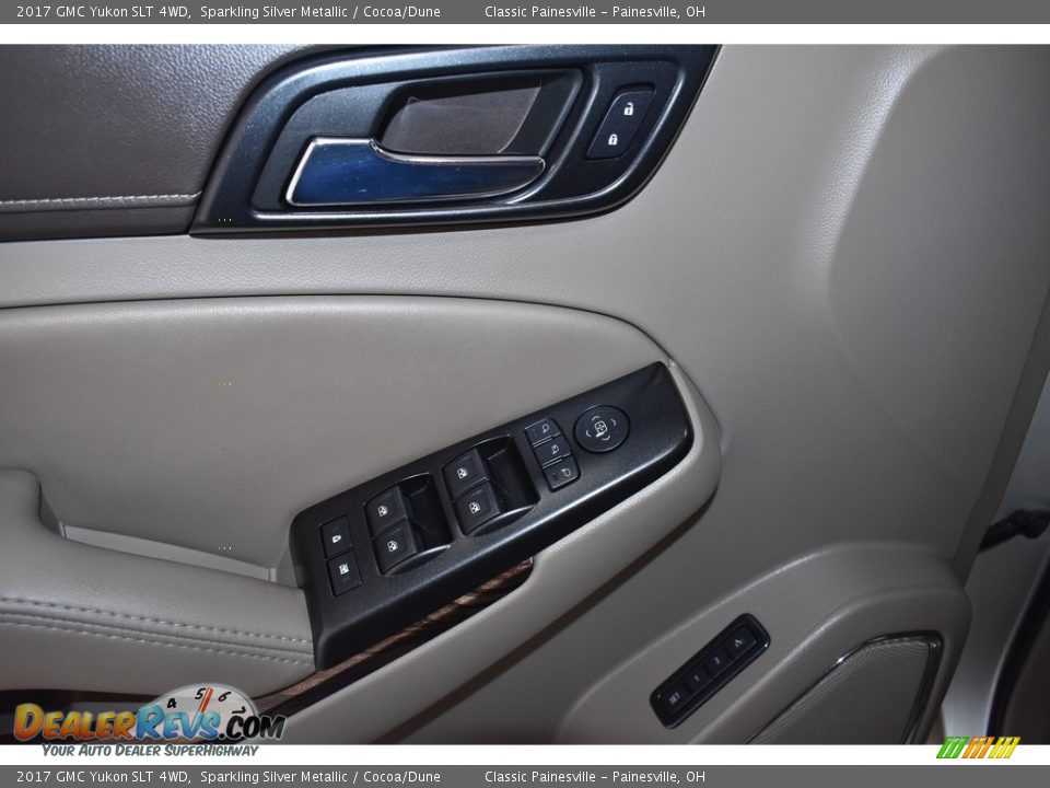 2017 GMC Yukon SLT 4WD Sparkling Silver Metallic / Cocoa/Dune Photo #11