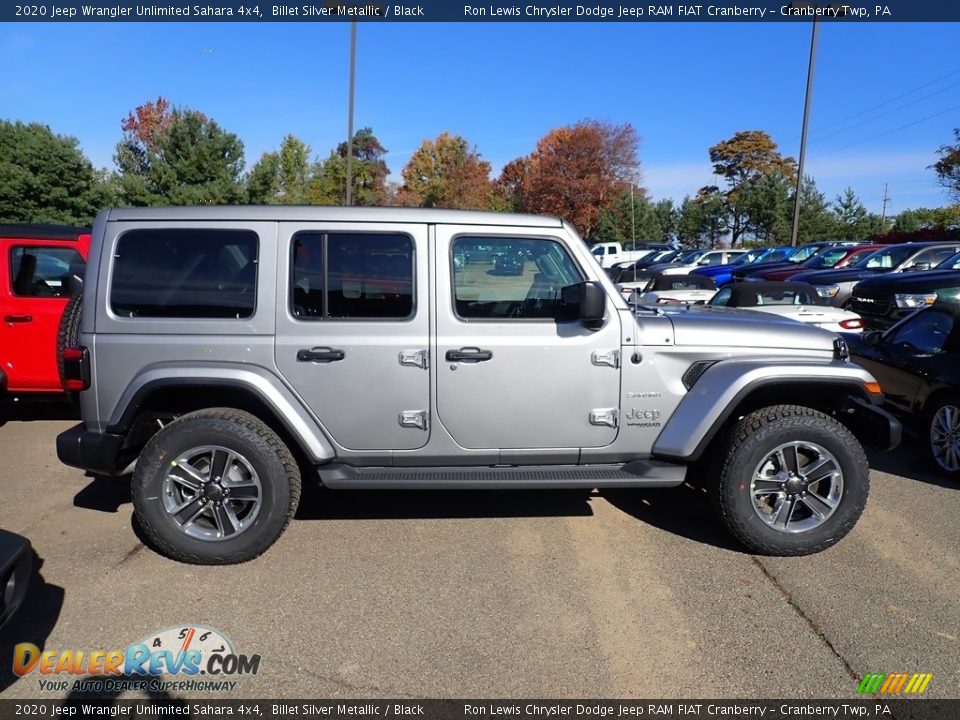 2020 Jeep Wrangler Unlimited Sahara 4x4 Billet Silver Metallic / Black Photo #6