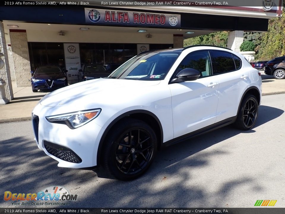 2019 Alfa Romeo Stelvio AWD Alfa White / Black Photo #2