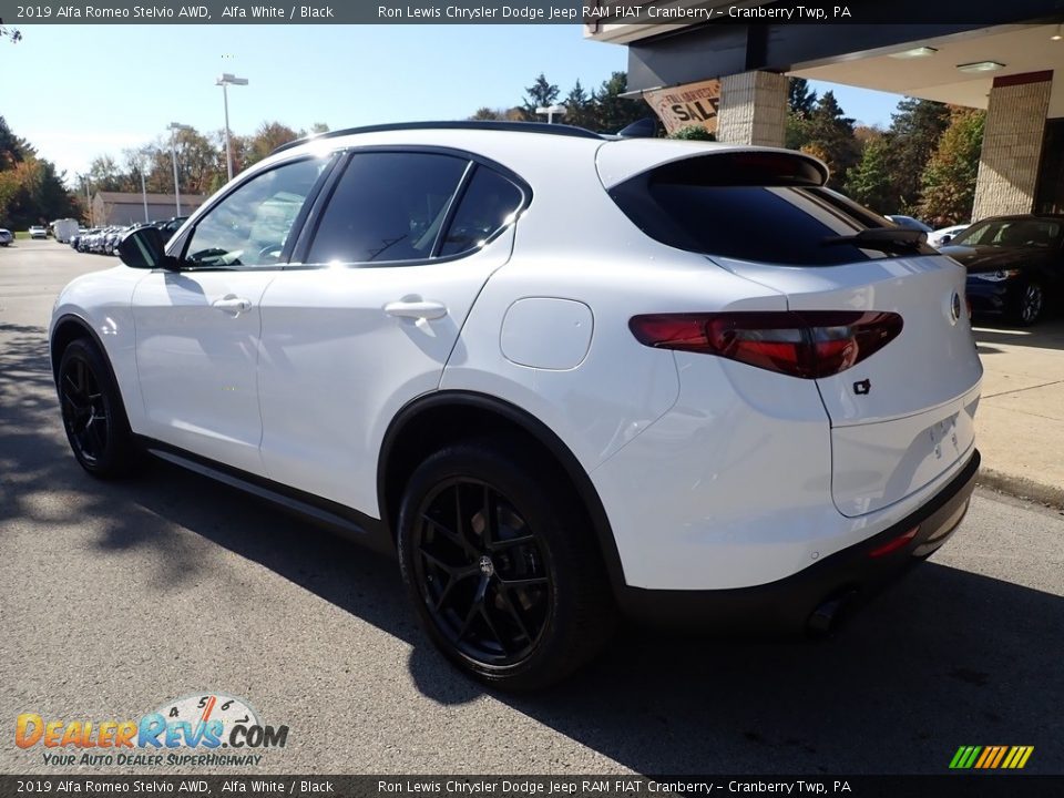 2019 Alfa Romeo Stelvio AWD Alfa White / Black Photo #6