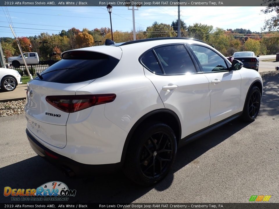 2019 Alfa Romeo Stelvio AWD Alfa White / Black Photo #9