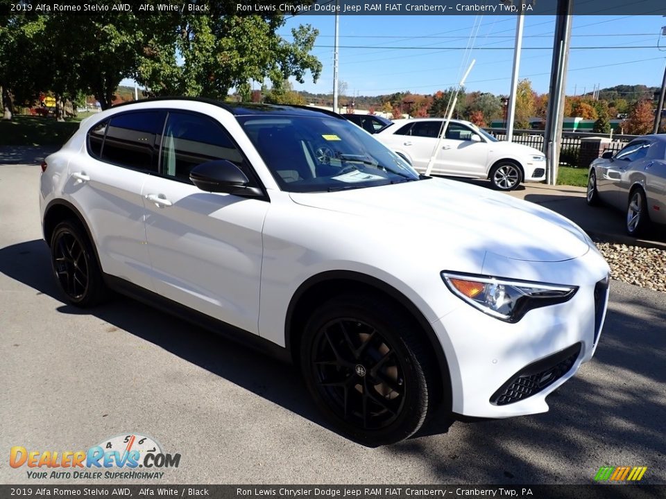 2019 Alfa Romeo Stelvio AWD Alfa White / Black Photo #11