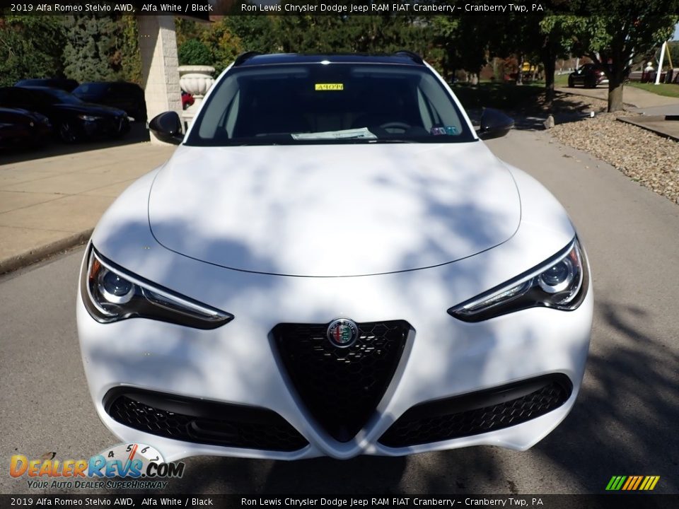 2019 Alfa Romeo Stelvio AWD Alfa White / Black Photo #13