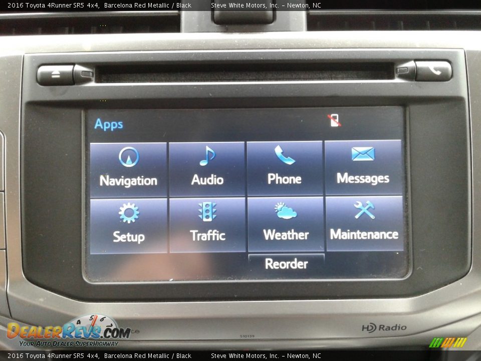2016 Toyota 4Runner SR5 4x4 Barcelona Red Metallic / Black Photo #24