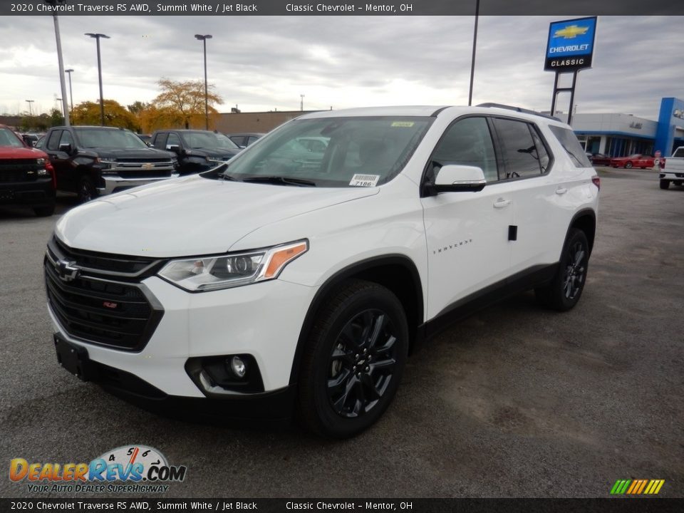 2020 Chevrolet Traverse RS AWD Summit White / Jet Black Photo #1