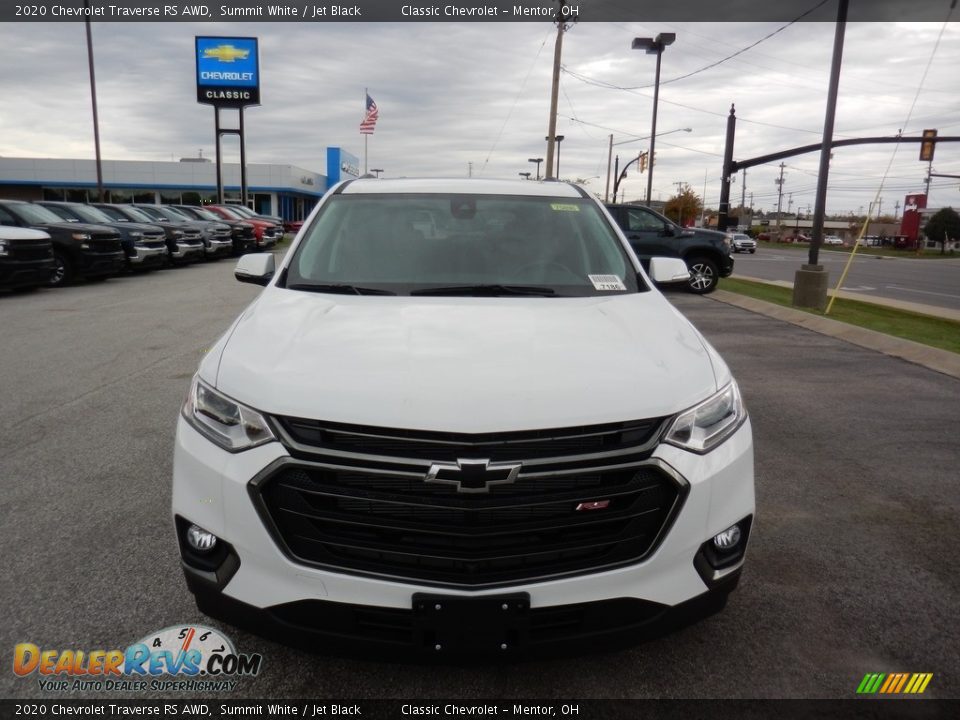 2020 Chevrolet Traverse RS AWD Summit White / Jet Black Photo #2