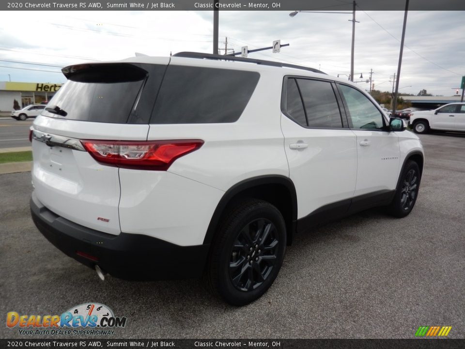 2020 Chevrolet Traverse RS AWD Summit White / Jet Black Photo #4