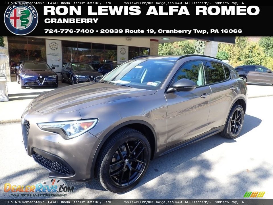 2019 Alfa Romeo Stelvio Ti AWD Imola Titanium Metallic / Black Photo #1