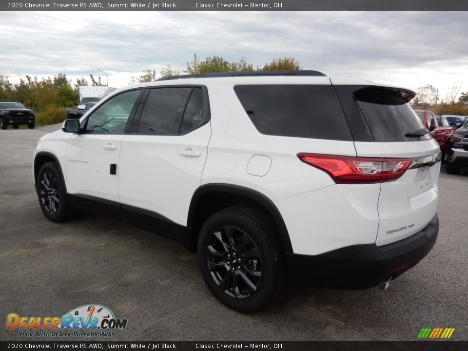 2020 Chevrolet Traverse RS AWD Summit White / Jet Black Photo #5