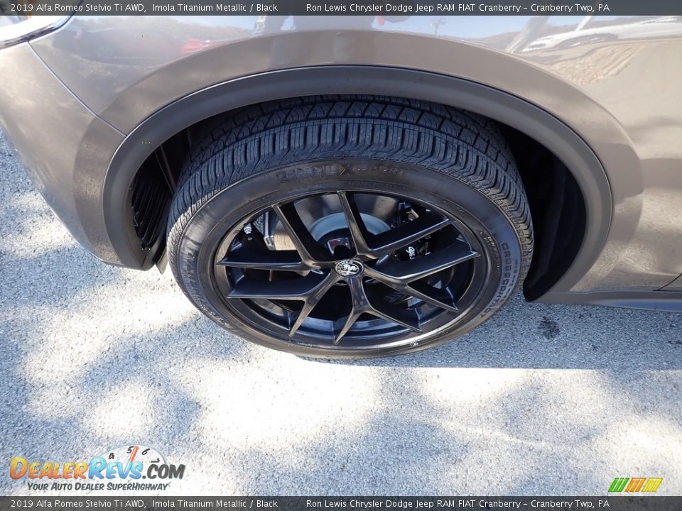 2019 Alfa Romeo Stelvio Ti AWD Imola Titanium Metallic / Black Photo #3