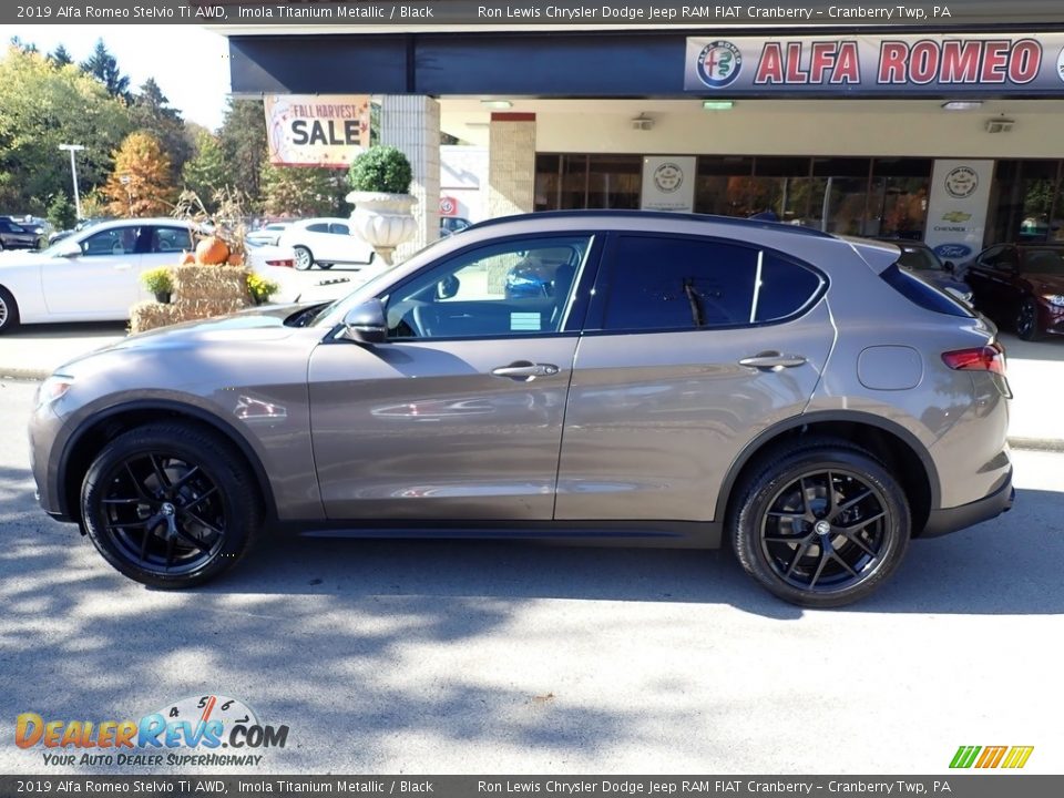 2019 Alfa Romeo Stelvio Ti AWD Imola Titanium Metallic / Black Photo #4